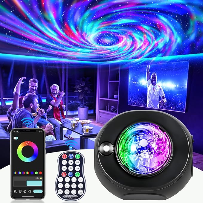 Projecteur d'étoiles galaxie, boule disco, lumières pour chambre à coucher et salon